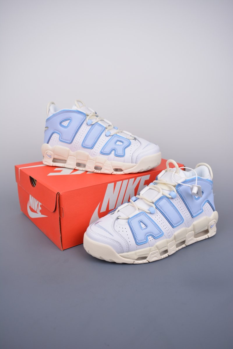 Nike Air More Uptempo 'White / Beige / Blue' view