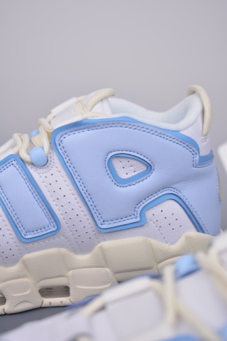 Nike Air More Uptempo 'White / Beige / Blue' view 8