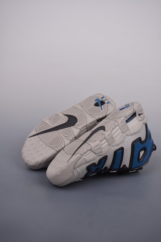 Nike Air More Uptempo 'Grey / Blue' view 3