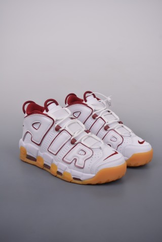 Nike Air More Uptempo 'White / Red' view 1