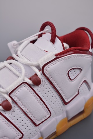 Nike Air More Uptempo 'White / Red' view 7