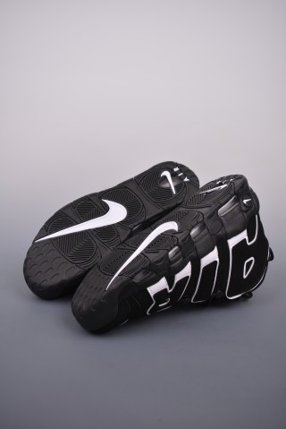 Nike Air More Uptempo 'Black / White' view 3