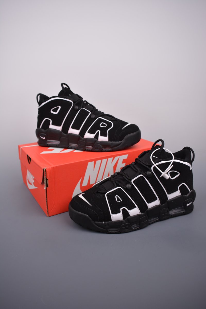 Nike Air More Uptempo 'Black / White' view