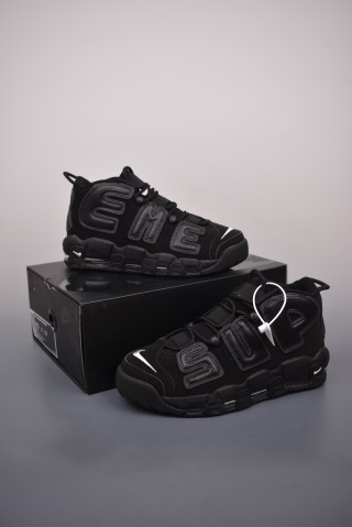 Nike Air More Uptempo Supreme 'Black' view 5