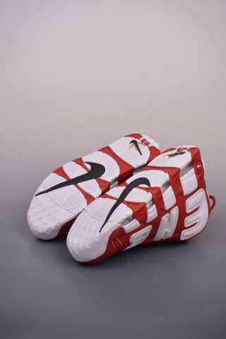 Nike Air More Uptempo Supreme 'White / Red' view 3