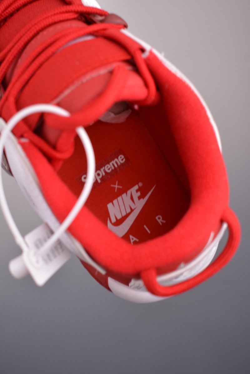 Nike Air More Uptempo Supreme 'White / Red' view