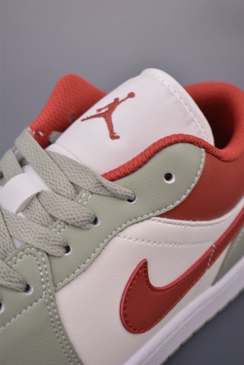 Air Jordan 1 Low 'White / Green / Red' view