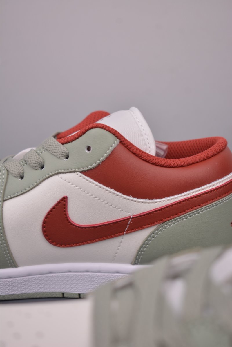 Air Jordan 1 Low 'White / Green / Red' view