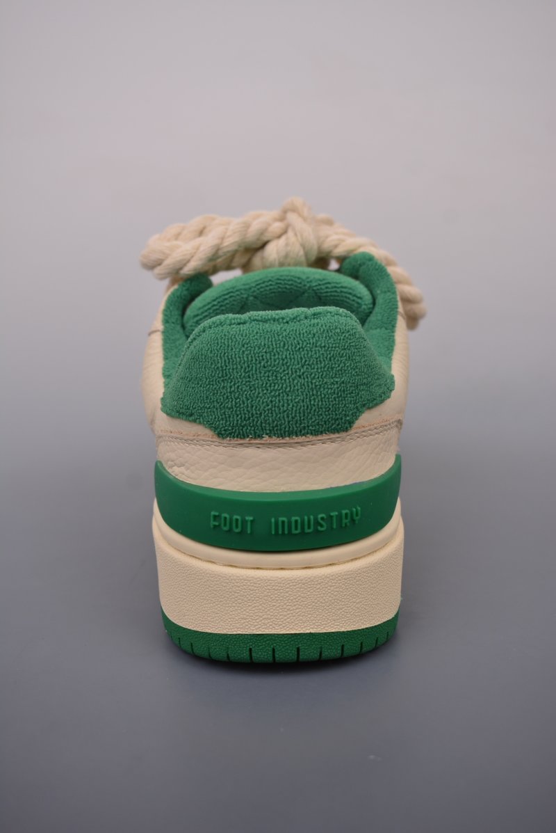 Foot Industry Basketball 90s Sneakers 'White / Brown' view