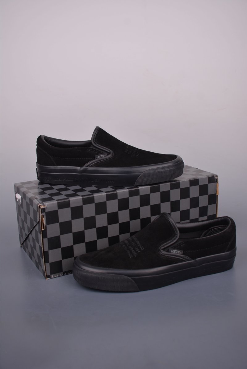 Neighborhood x OTW by Vans Classic Slip-On 98 'Black / Beige' view