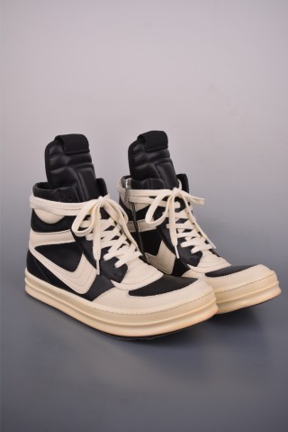 Rick Owens High 'Black / White / Pink' view 1