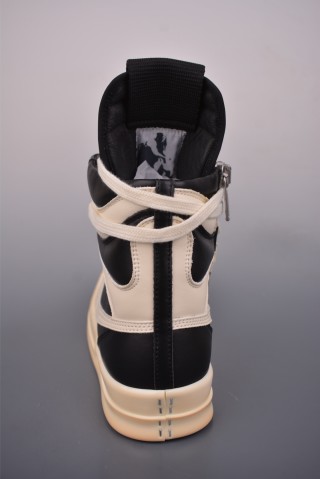 Rick Owens High 'Black / White / Pink' view 4