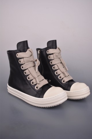 Rick Owens High 'Black / White / Pink' view 1