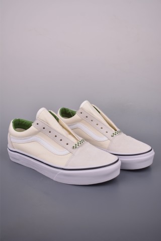 Vans Old Skool 'White / Green' view 1