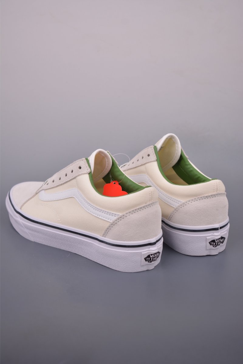 Vans Old Skool 'White / Green' view