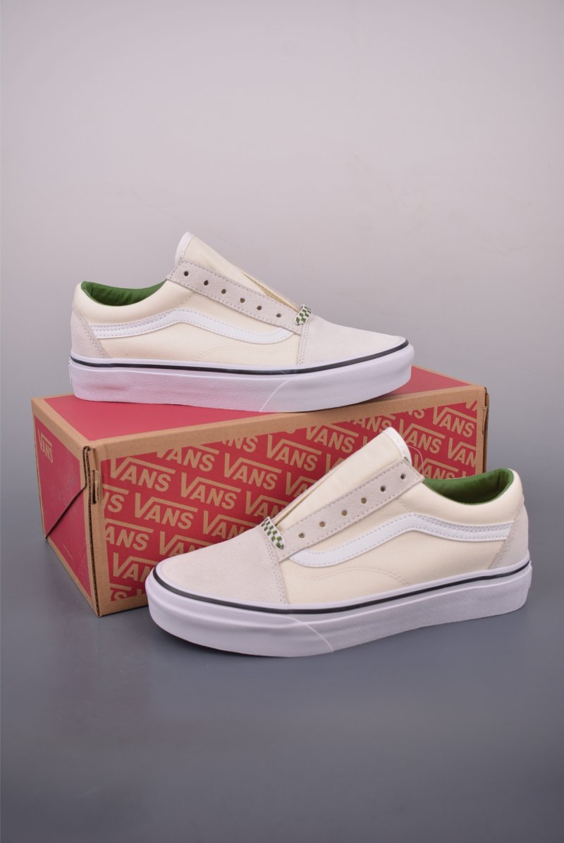 Vans Old Skool 'White / Green' view
