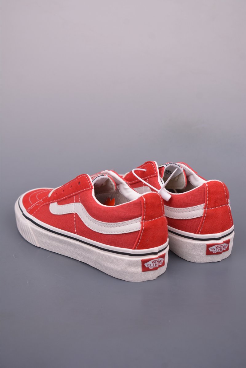 Vans Sk8-Low 'Red / White' view