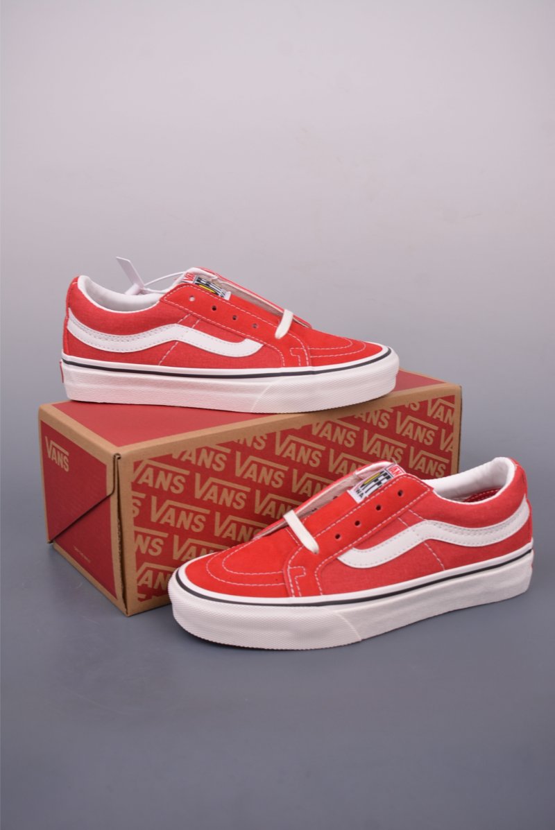 Vans Sk8-Low 'Red / White' view