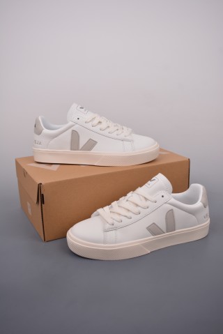 Veja Campo Chrome Free Low 'White / Red / Silver' view 5