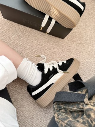 Puma Sneakers 'Black / White' view 2