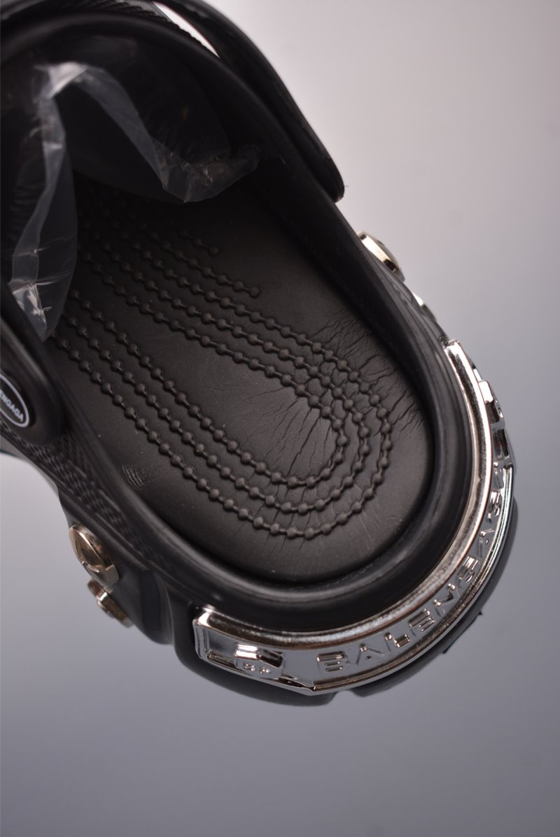 Balenciaga x Crocs HardCrocs Sandal 'Black / Gold / Silver' view