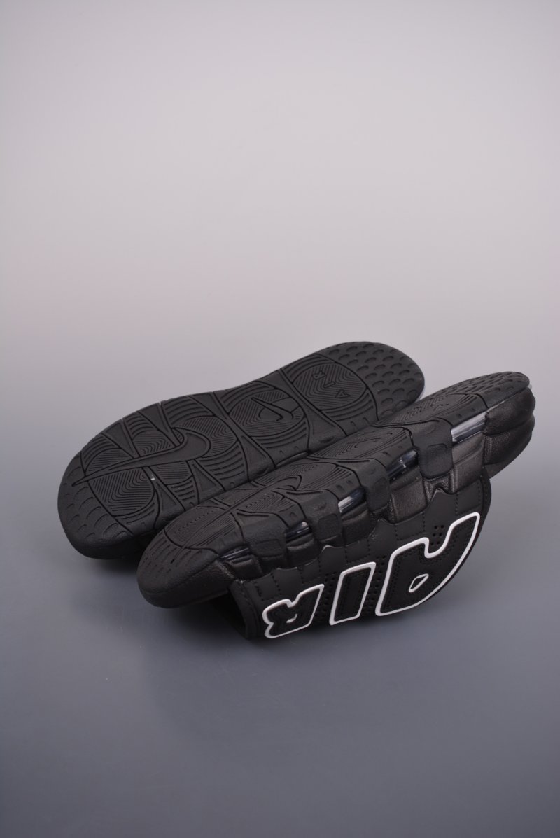 Nike Air More Uptempo Slide 'Black / White' view