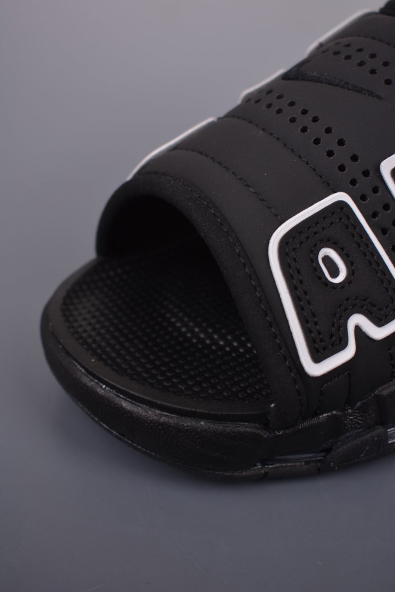 Nike Air More Uptempo Slide 'Black / White' view