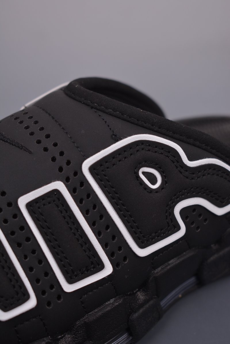 Nike Air More Uptempo Slide 'Black / White' view