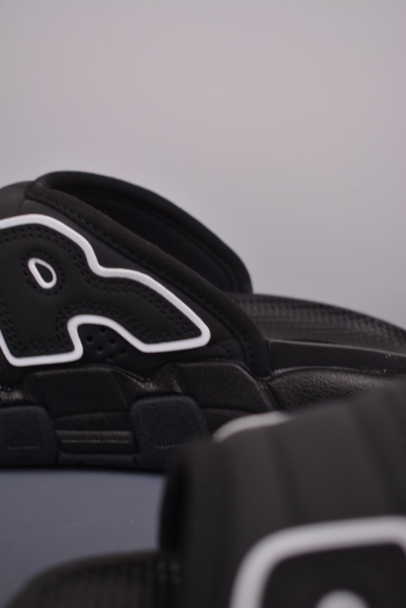 Nike Air More Uptempo Slide 'Black / White' view
