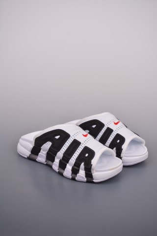 Nike Air More Uptempo Slide 'White / Black' view 1