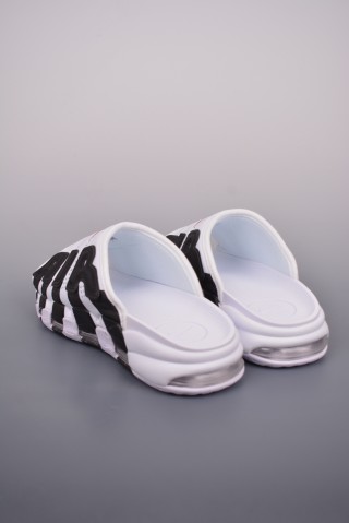 Nike Air More Uptempo Slide 'White / Black' view 2