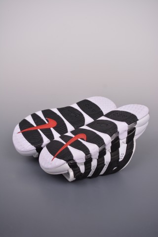 Nike Air More Uptempo Slide 'White / Black' view 3