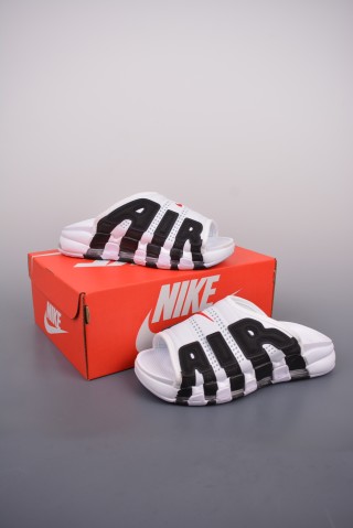 Nike Air More Uptempo Slide 'White / Black' view 5
