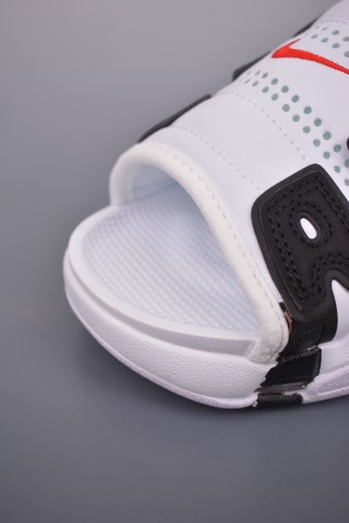 Nike Air More Uptempo Slide 'White / Black' view 6