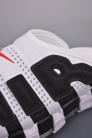 Nike Air More Uptempo Slide 'White / Black' view 7