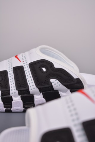 Nike Air More Uptempo Slide 'White / Black' view 8