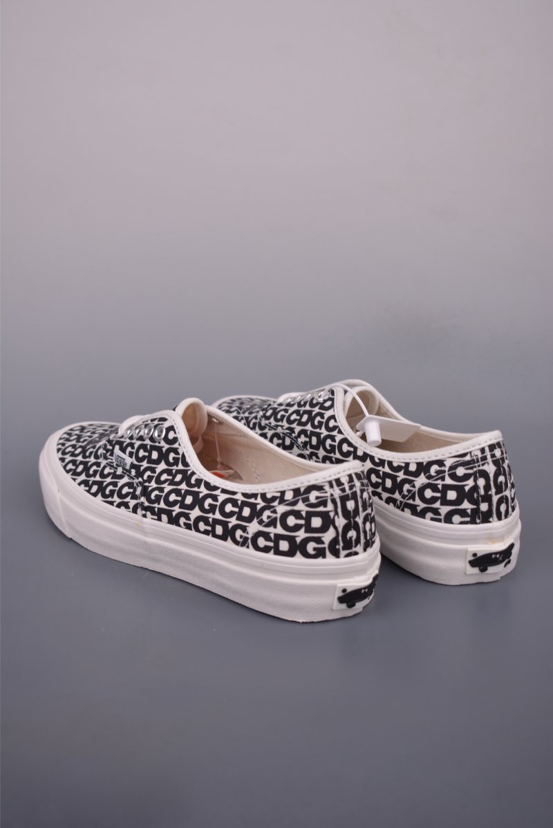 CDG x Vans Authentic OTW 'Black / White Logo' view