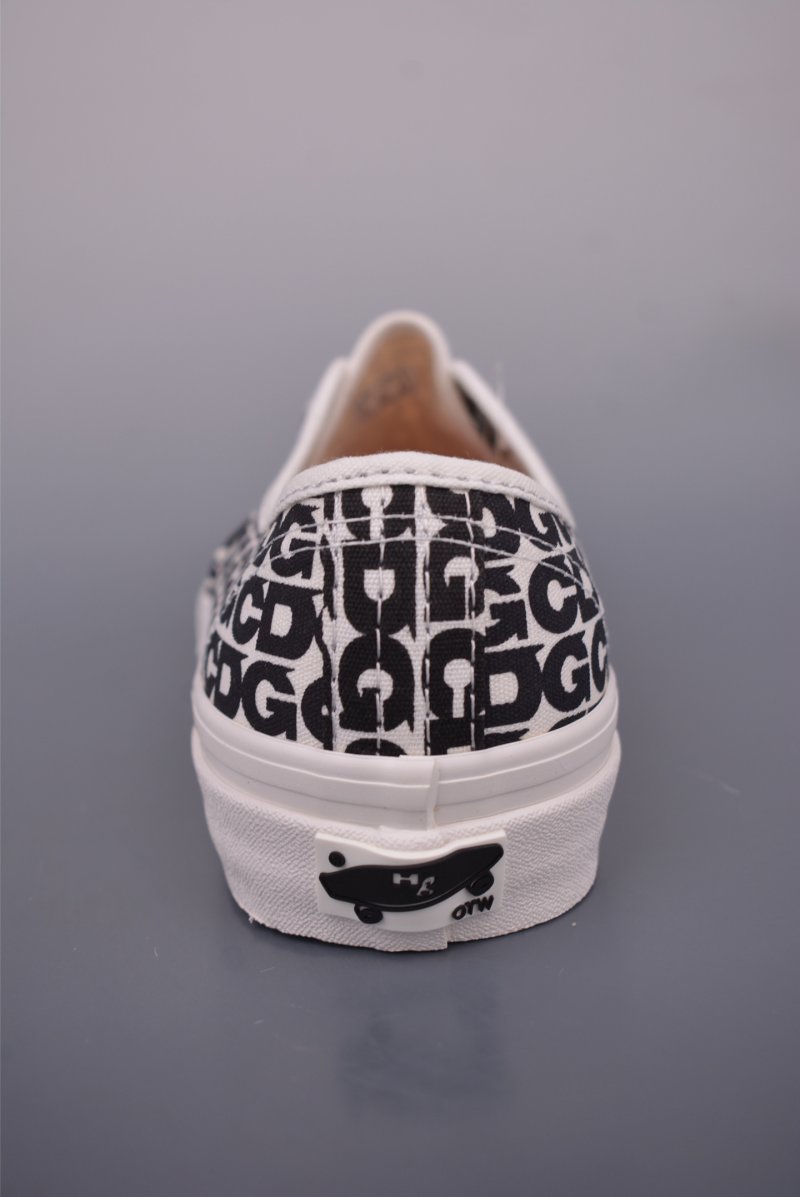 CDG x Vans Authentic OTW 'Black / White Logo' view