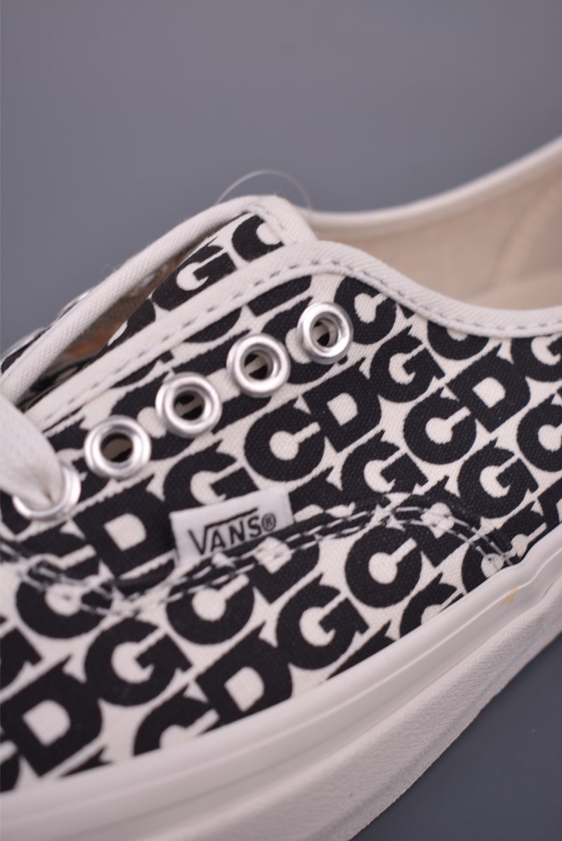 CDG x Vans Authentic OTW 'Black / White Logo' view