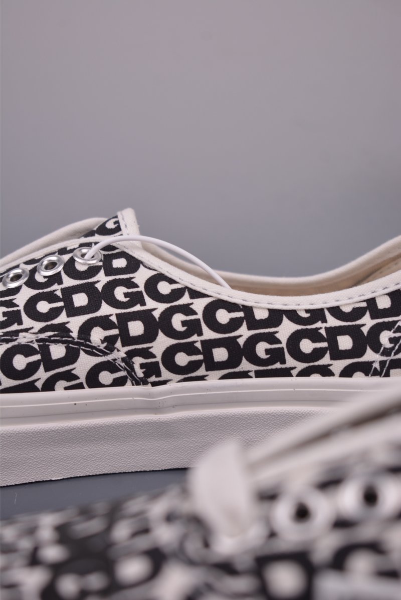 CDG x Vans Authentic OTW 'Black / White Logo' view