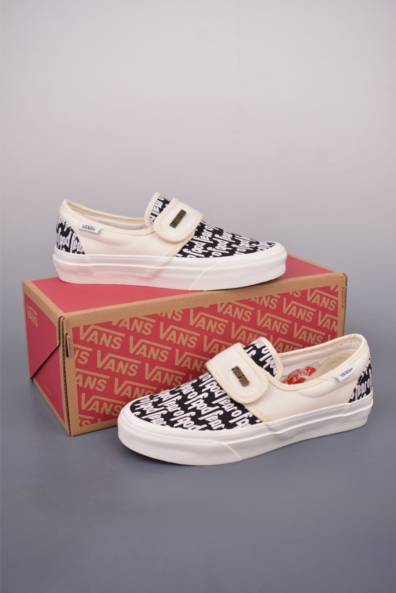 Fear Of God X Vans Slip-On 'Black / White' view