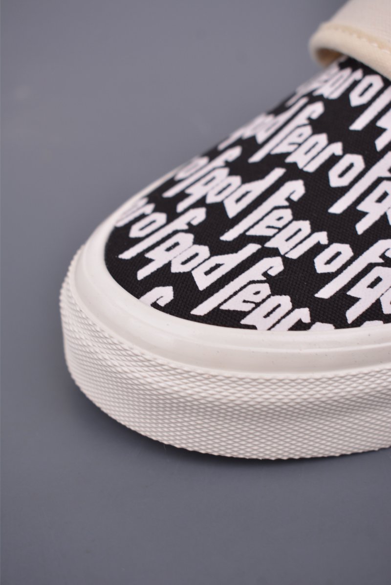 Fear Of God X Vans Slip-On 'Black / White' view