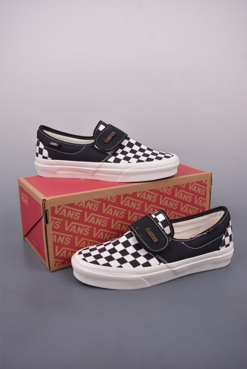 Fear Of God X Vans Slip-On 'Black / White' view