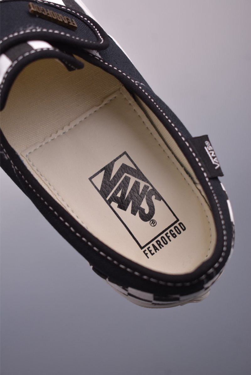Fear Of God X Vans Slip-On 'Black / White' view