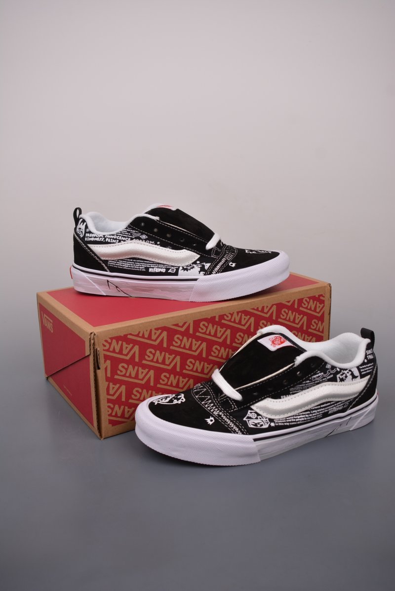 Hirono X Vans Knu Skool 'Black / White' view