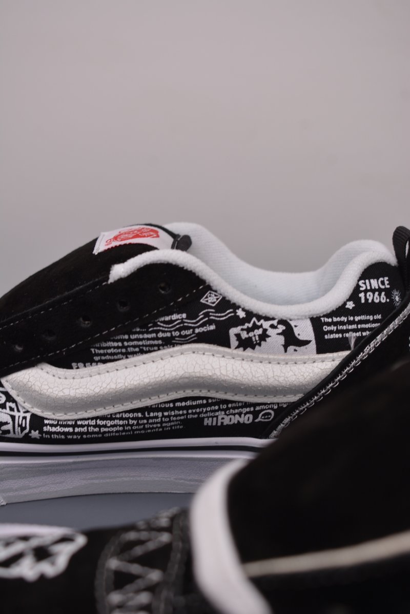 Hirono X Vans Knu Skool 'Black / White' view