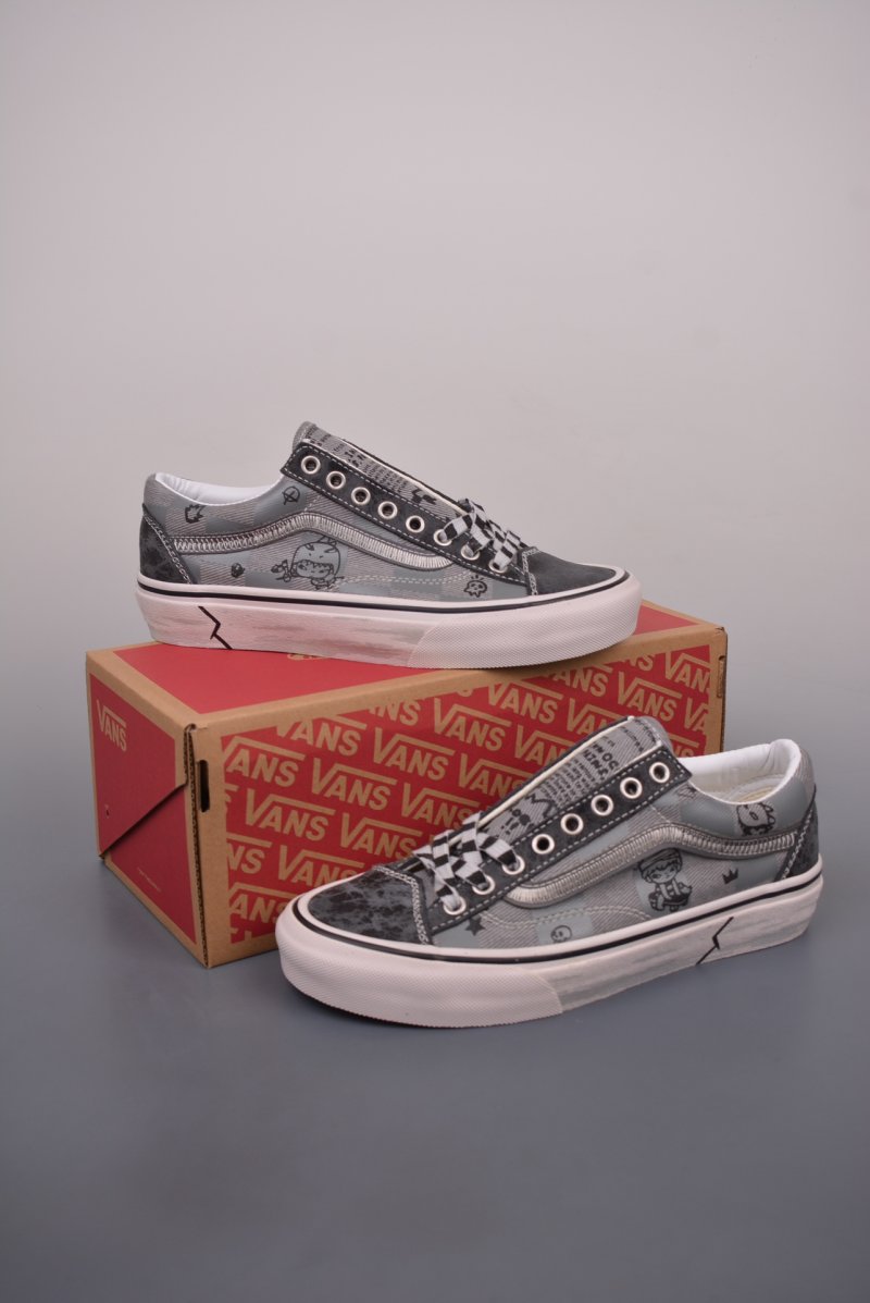 Hirono X Vans UA Style 36 'Black / Grey' view