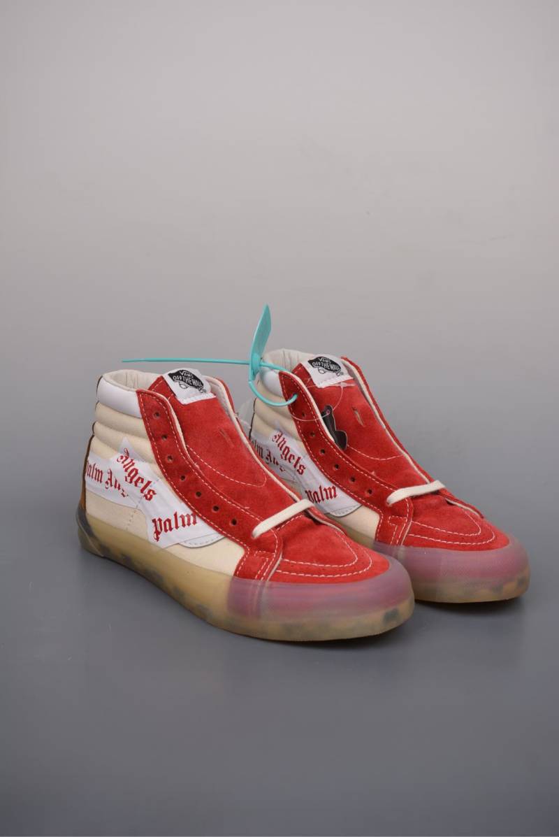 Palm Angels X Vans Sk8-Mid 'White / Brown / Red / Yellow'