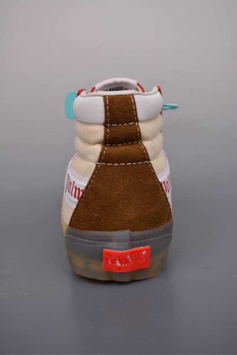 Palm Angels X Vans Sk8-Mid 'White / Brown / Red / Yellow' view