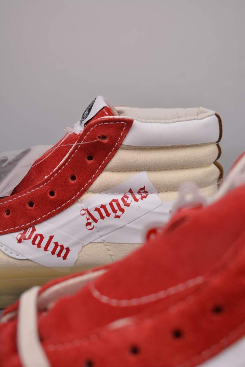 Palm Angels X Vans Sk8-Mid 'White / Brown / Red / Yellow' view